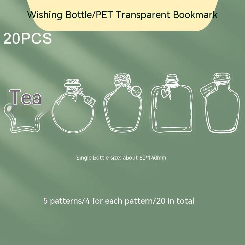 20-100pcs Diy Transparent Dried Flower Bookmarks Students Handmade Creative Small Bottle Plant Specimens Book Mark Stationery