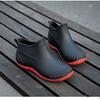 Нескользящие водные туфли женские короткие голенища верхняя одежда короткие дождевые туфли студенческие модные резиновые сапоги терморезиновые туфли низкие голенища водные туфли