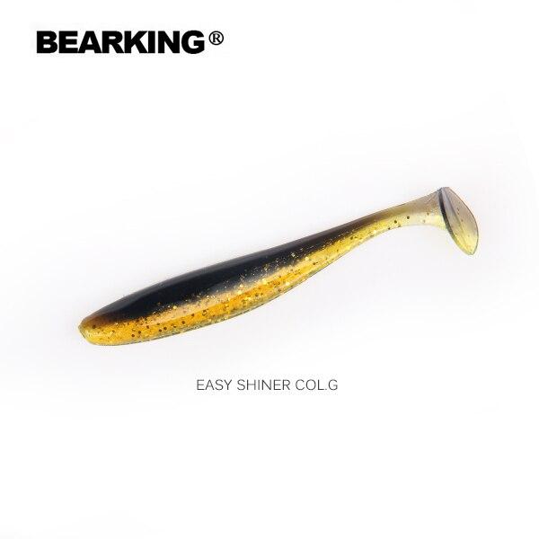 BEARKING Хорошая рыболовная приманка, мягкая приманка, профессиональная приманка, 4 дюйма, 6 шт., 10 см/6 г, качественные искусственные воблеры для карпа