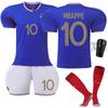 2024 Euro France Home 10 Mbappe Soccer Jersey  Adult Kids Fan Version Shirt