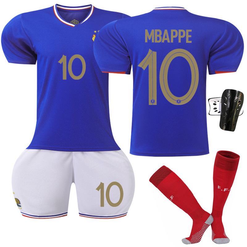 2024 Euro France Home 10 Mbappe Soccer Jersey Adult Kids Fan Version Shirt