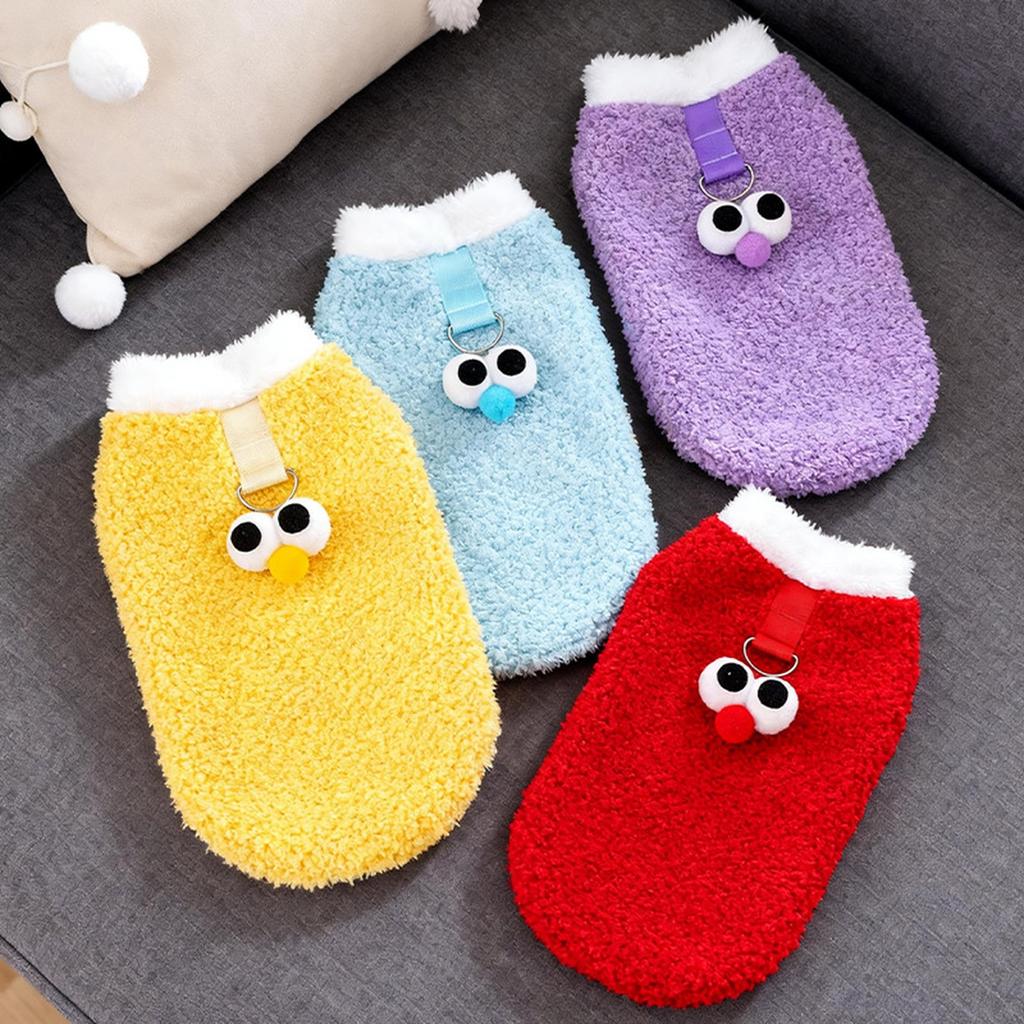 Утепленная Новогодняя Одежда для Питомцев Зимняя Для Щенка Корги (Милые Большие Глаза)