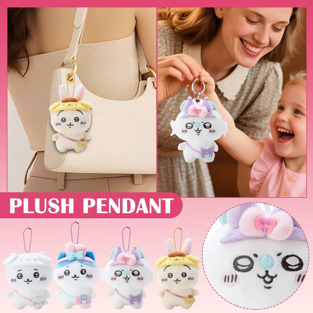 Cartoon Cute Doll Plush Toy Keychain Small Pendant Tape Mark