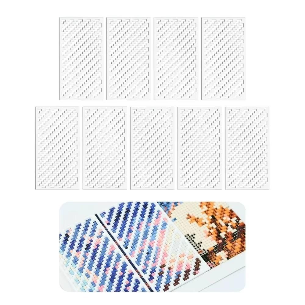 1/6Pcs Zigzag DIY Diamond Painting Ruler Diamond Painting Alignment Tools Canvas Alignment