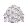 Balenciaga All Over Logo Long Sleeve Shirt 662983TPLE71000