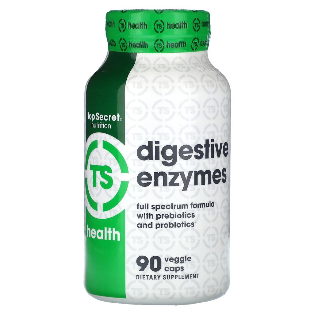 Health, Digestive Enzymes, Veggie Capsules 90