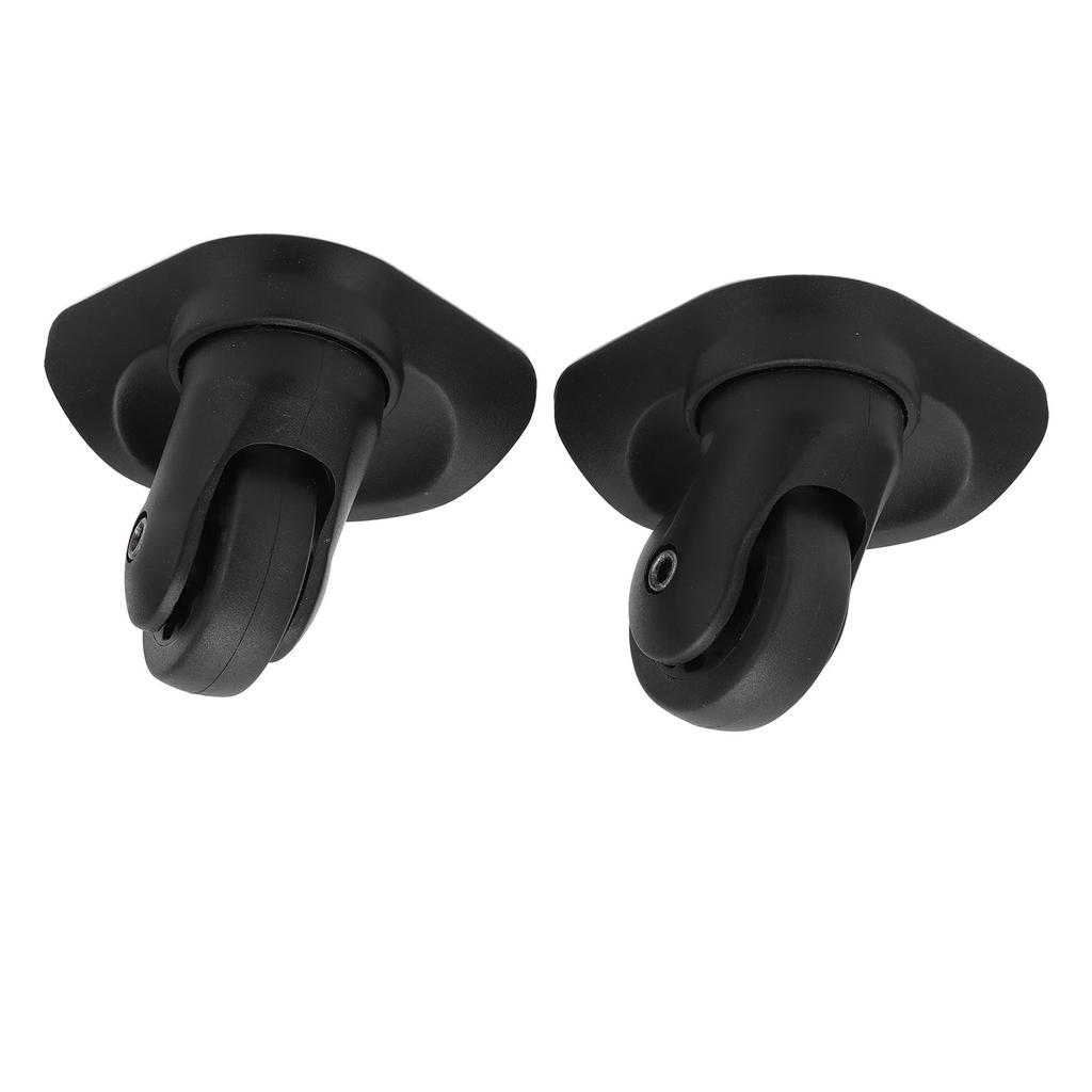 1 Pair Luggage Swivel Casters Mute Swivel Wheels Repalcement for Suitcase Black A52