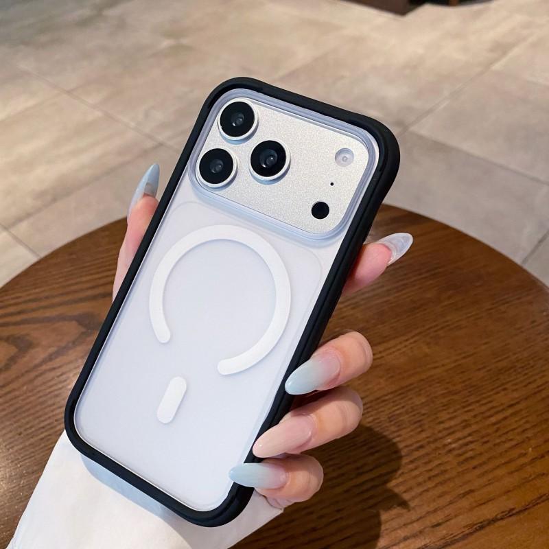 Liquid Silicone Magnetic Snap Case IPhone 18 Pro Max 17 With Interchangeable Back Panel Shockproof Slim Fit