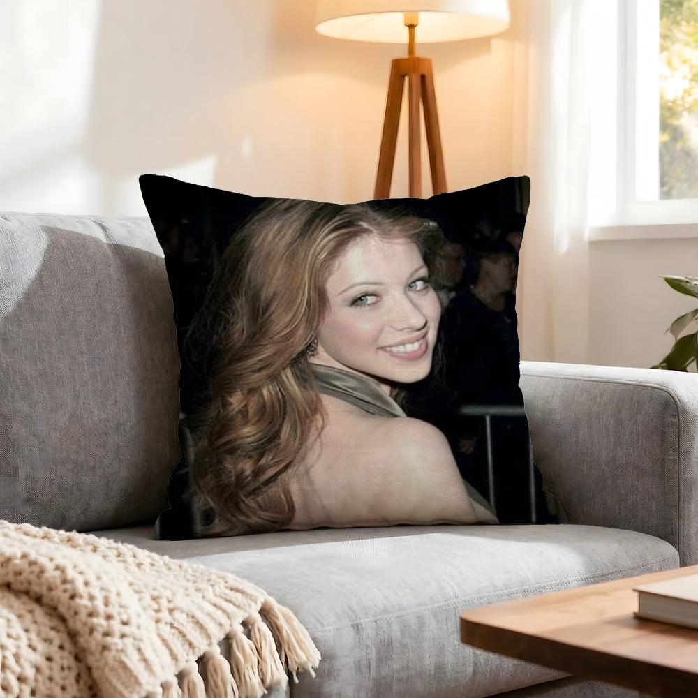 Star Michelle Trachtenberg Cushion Cover 1Pcs Decorative Covers Soft Cushion Case For Sofa Couch Decor 40X40 45X45 Pillowcases