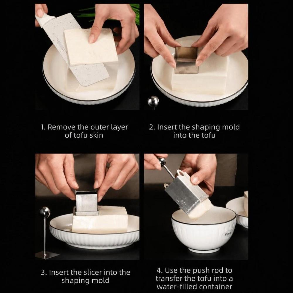 Silver Tofu Shredding Mold Stainless Steel Tofu Pressing Mold Home Kitchen Cooking