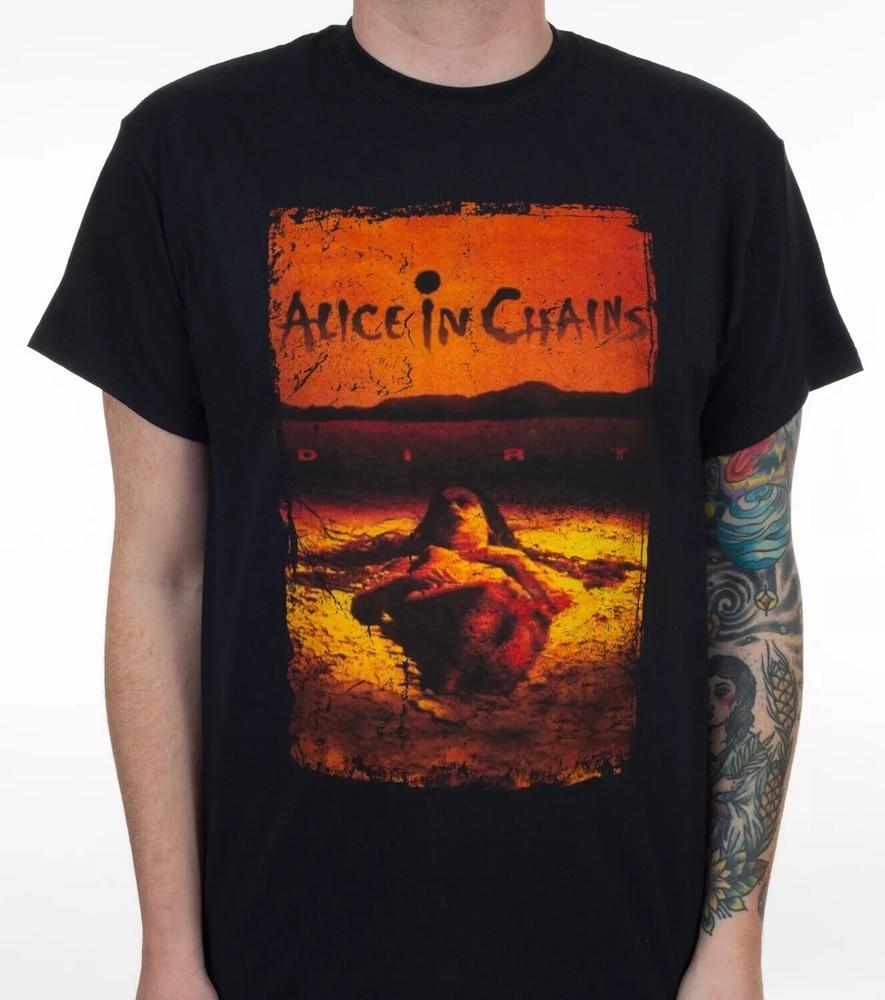 Alice in Chains Dirt Album , Unisex Cotton Unisex Black HH02777 Unisex T-Shirt