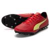 Puma Rapido 3 Round Toe Comfortable MG (Rubber Short Stud) Soccer Shoes Men Soccer Shoes Red Yellow 106573-08