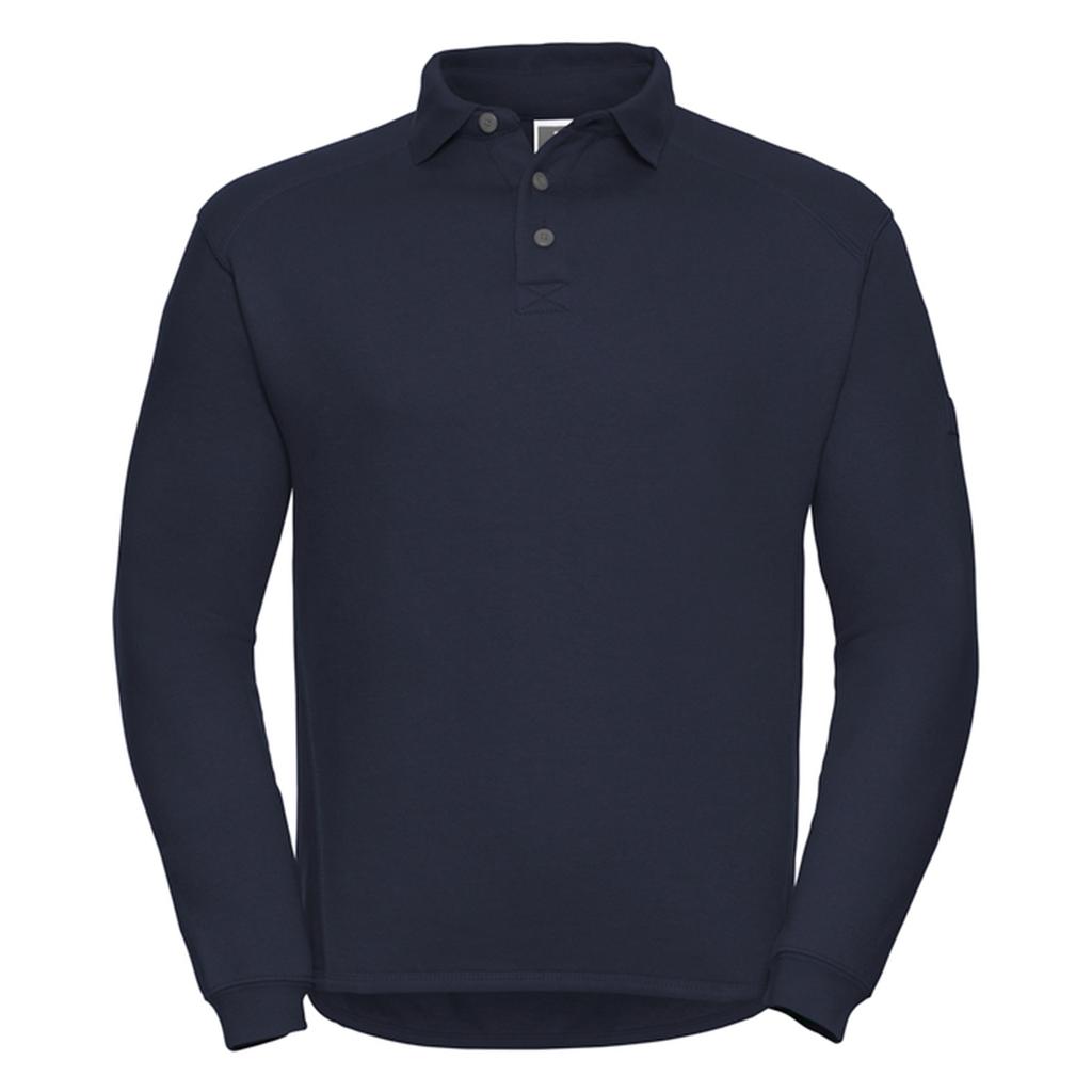 Russell Collection Mens Heavy Duty Collared Work Sweatshirt
