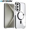KEYSION HD Прозрачный Магнитный Чехол для MagSafe для Samsung A17 A37 A57 5G Прозрачный Ударопрочный Чехол для Телефона для Galaxy A57 A37 A17 4G