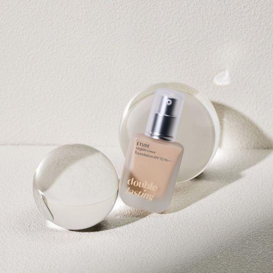 Etude Double Lasting Vegan Cover Foundation (Brush Plan/Single Product)