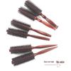 Boar Bristle Curling Comb for Hair Styling – Round Brush for Inward Buckle & Blow-Drying