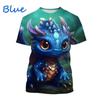 Men's T-Shirt Summer Casual 3D Print Tops Solid Color Short Sleeve Men's T-Shirt Pullover