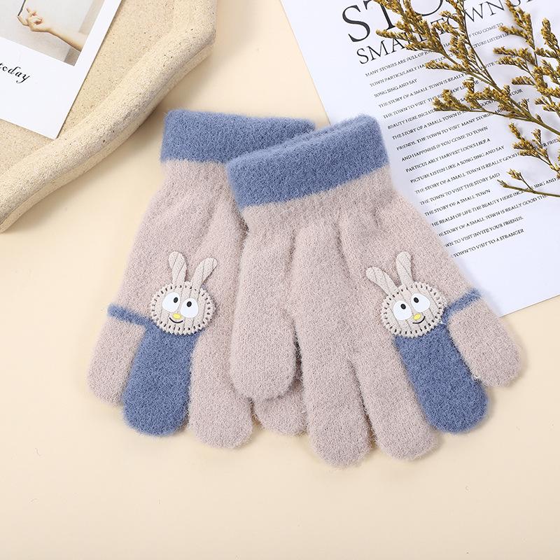 Детские перчатки милые детские теплые перчатки перчатки от холода студенческие перчатки с полными пальцами детские перчатки