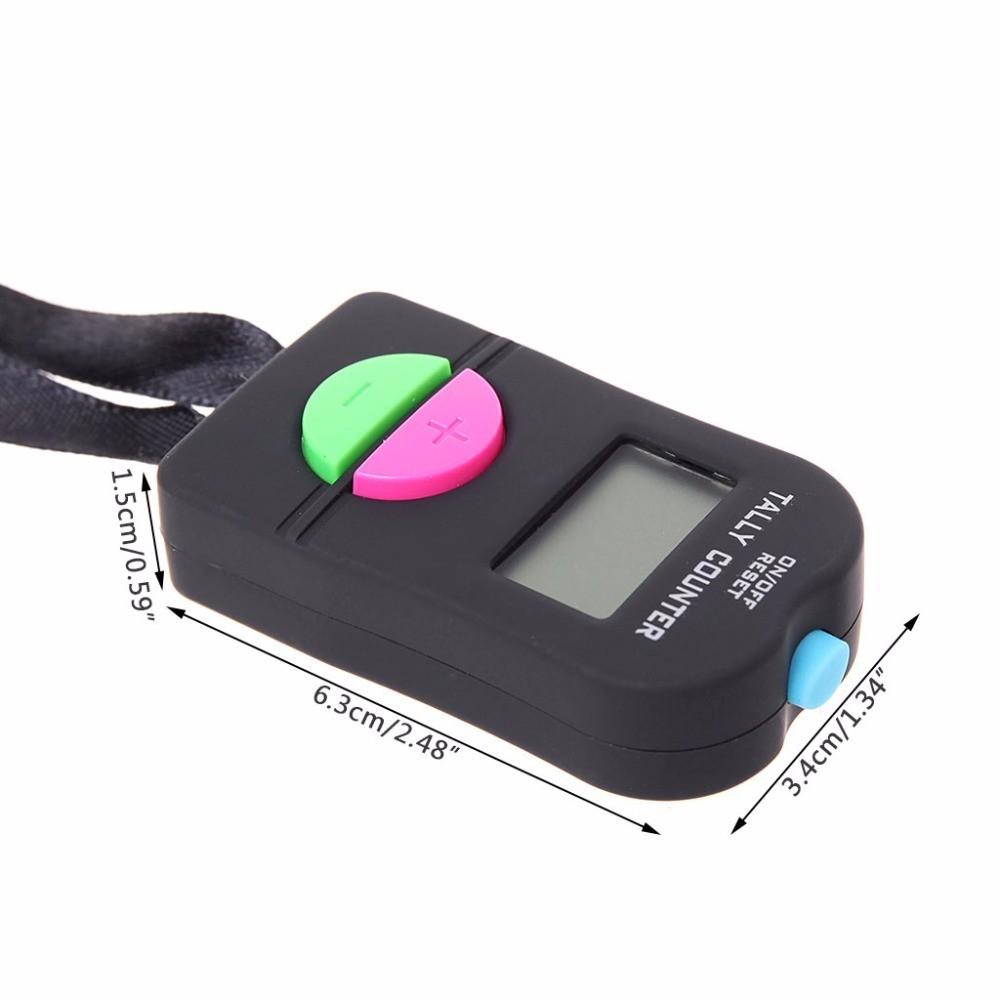 Digital Tally Counter Electronic Hand Held Clicker Sports Manual Clicker