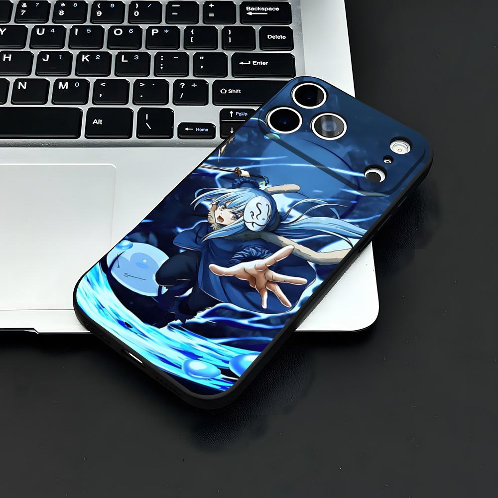 Чехол для телефона Rimuru Tempest T-Tensei Для IPhone 17 Air 16 E Pro Max 15 14 13 Mini 12 Pro 11 Max Plus Черный Мягкий Чехол