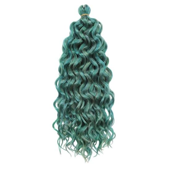 Свободные наращивание волос с глубокими волнами Яркие цвета Мягкая удобная высокотемпературная проволока Русский парик Ежедневное использование