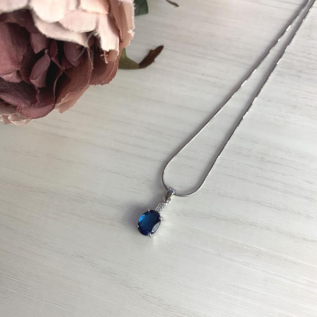 Серебряная подвеска с топазом Лондон Блю 2.334ct (1911259)
