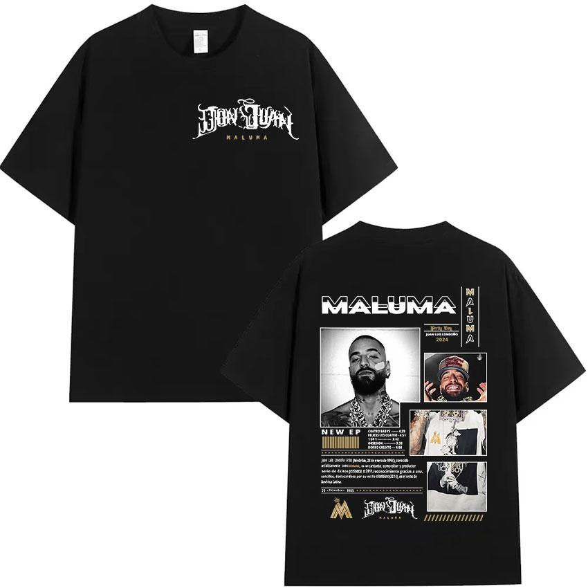 Rapper MALUMA 2024 Album Graphic T Shirt Hip Hop Retro Style Short Sleeve T-shirt Fashion Oversized Cotton Tees Streetwear Unisex