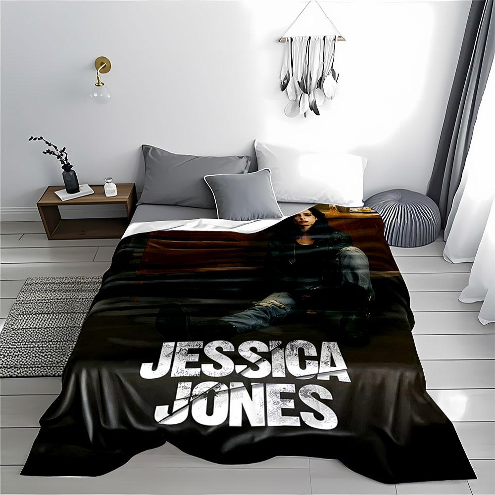 Jessica Jones on Dark Blanket for all seasons blanket lunch break throw gift