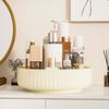 360° Rotating Makeup Organizer Perfume Storage Container Round 25x8cm Lotions Display Case for