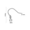 DIY 304 Stainless Steel Earring Hooks - Jewelry Making Accessories