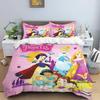 1pcDisney Princess 3D Printed Duvet Cover and Pillowcase Bedding Set, Suitable for Single, Double, King, and Queen Beds.