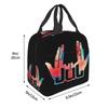 Custom Jul French Rapper Hip Hop Portable Lunch Boxes Women Waterproof Thermal Cooler Food Insulated Lunch Bag Office Work