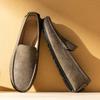 Модная мужская обувь из натуральной кожи, сверхлегкие туфли без застежек на плоской подошве, повседневная обувь, мужские мокасины, супермягкая мужская обувь для вождения, летние лоферы