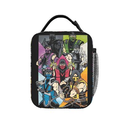 Mortal Kombat FanArt Insulated Lunch Bag Cooler Bag Reusable,Lunch Container Portable Tote Lunch Box for Men Women Travel