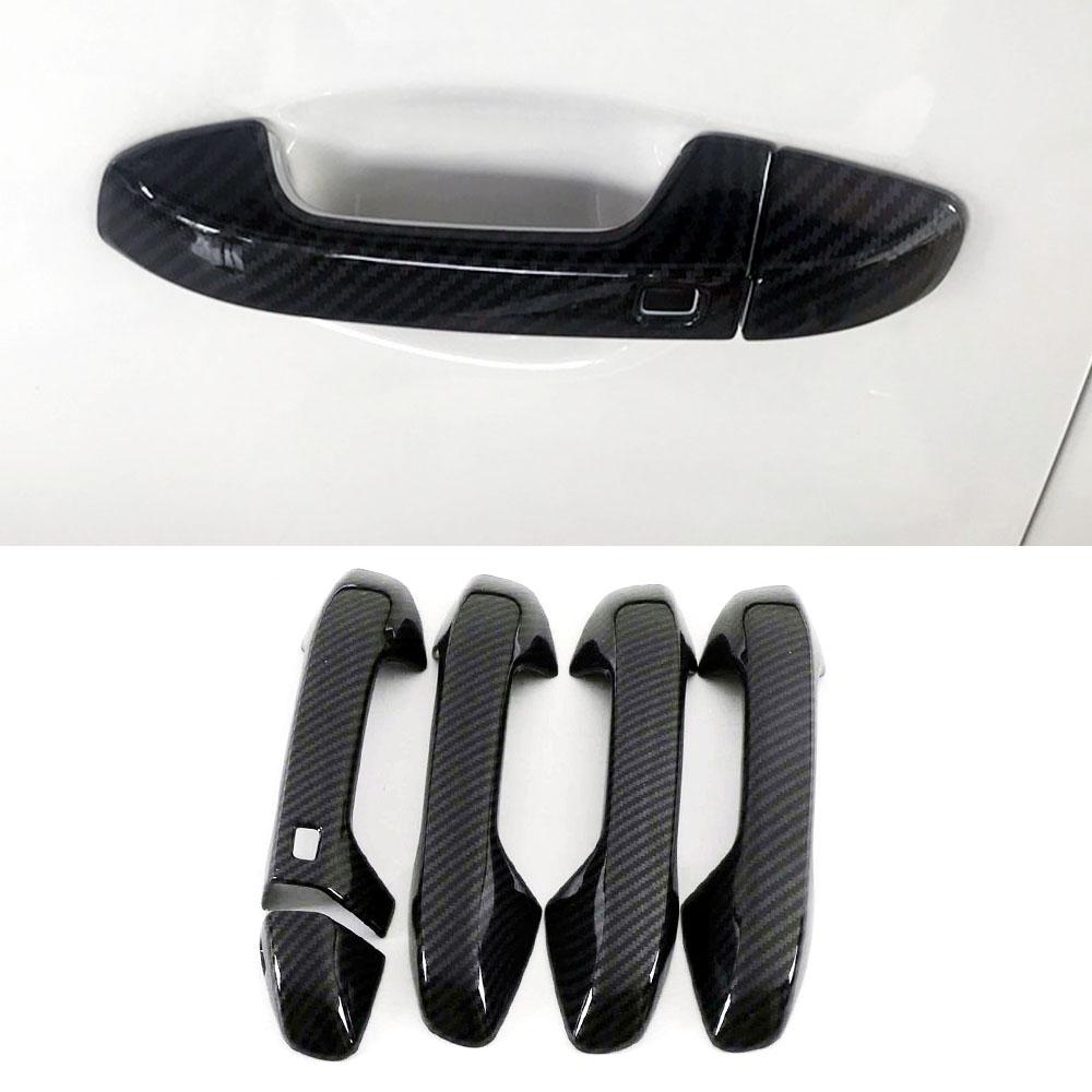 Автомобильный Стайлинг для KIA Forte K3 2019 2020 Напечатанная карбоновая накладка на внешнюю дверную ручку, молдинг