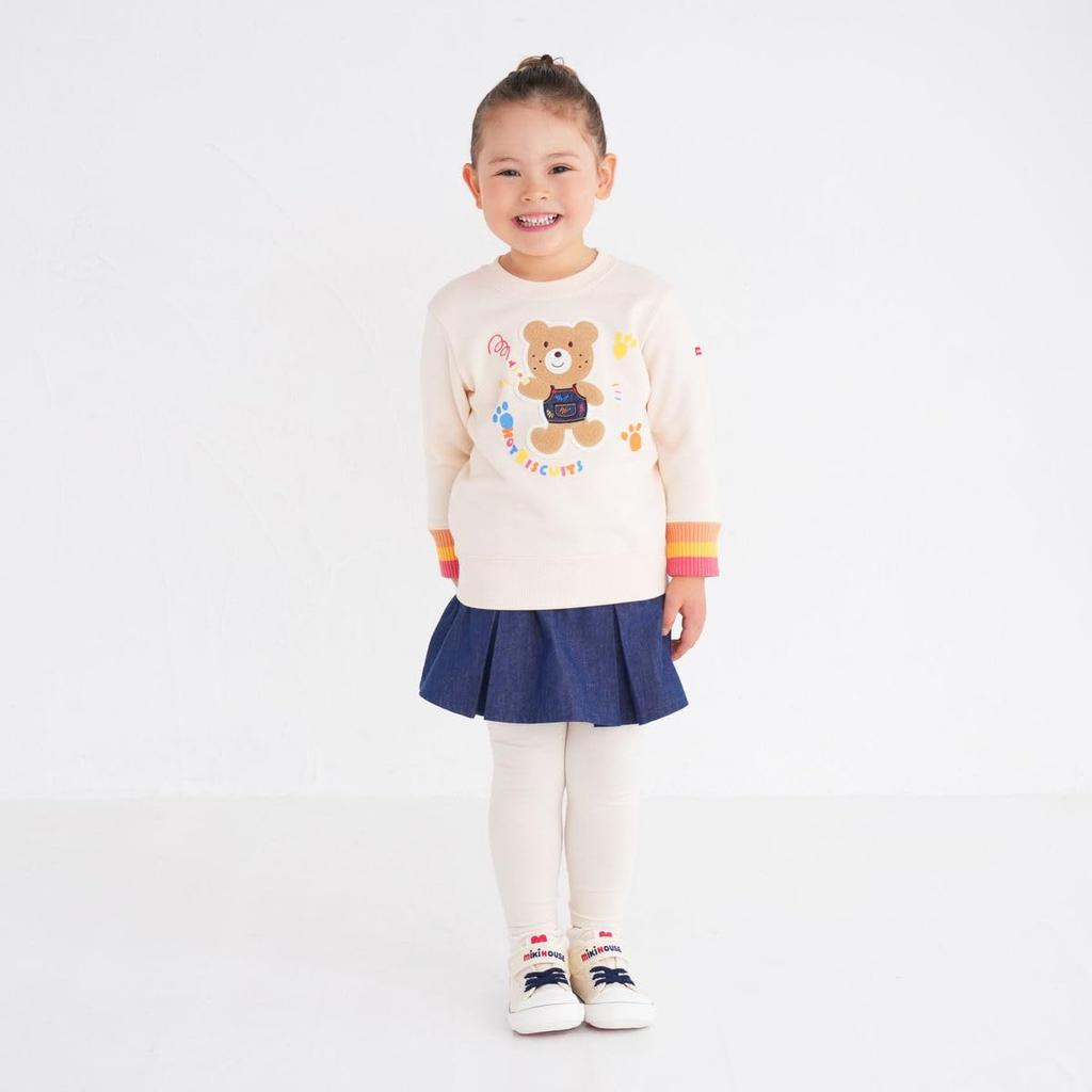 MIKIHOUSE HOT BISCUITS Брюки-юбка для мальчиков и девочек, темно-синий, 80 см, 73-3205-495