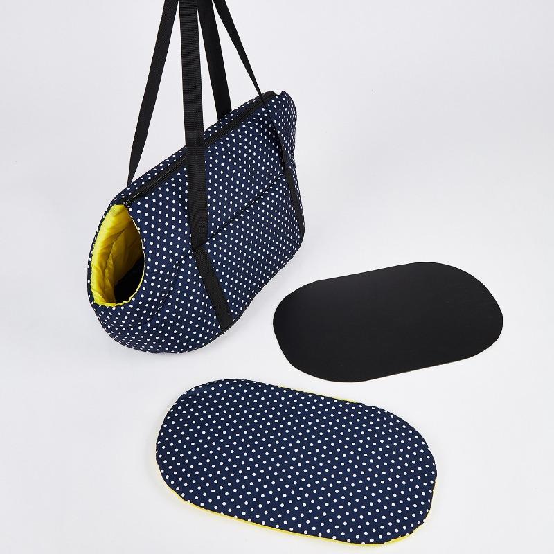Portable Pet Carrier Bag - Breathable Mesh Winter Warm Foldable Shoulder Handheld Bag, For Small-medium Dogs Cats