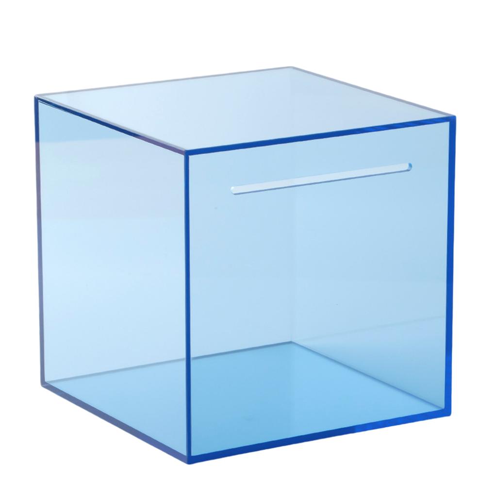 Acrylic Transparent Money Jar Clear View Savings Progress One Way Coin Slot Home Decoration