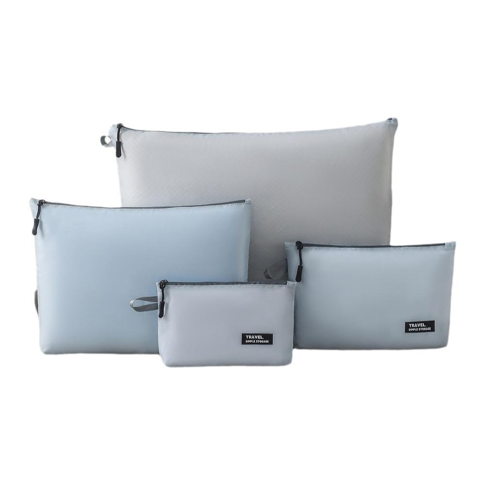 4Pcs/set Ultralight Clothing Storage Bag Water-Resistant Foldable Travel Organiser Pouch Space Saving Waterproof
