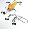 Snap Ball Bearing Swivel #2 Set of 30, 9 Sizes,