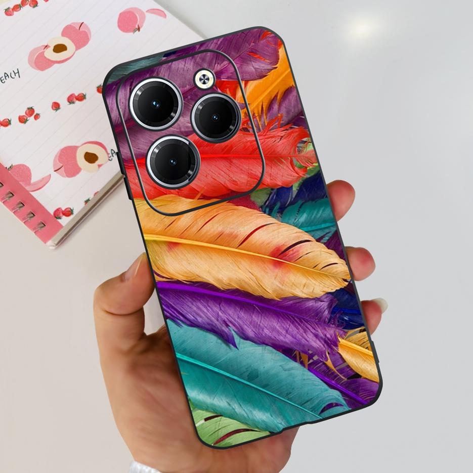 Чехол для Infinix Hot 40 Pro X6837 Милый Модный Чехол Мягкий Силиконовый Чехол для Телефона Для Infinix Hot 40i Hot40 Pro Hot40i Чехлы Бампер