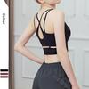 Sports Underwear Breathable Summer Cross Yoga Vest Thin Shoulder Strap Crop Top Solid Color Running Sportswear Women