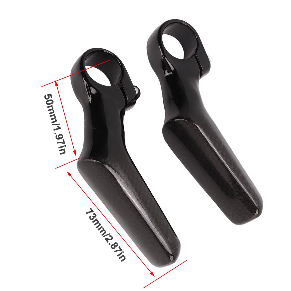1 Pair L Shape Bike Handlebar Bar Ends Ergonomic Bike Auxiliary Handlebar Mountain Bike Riding