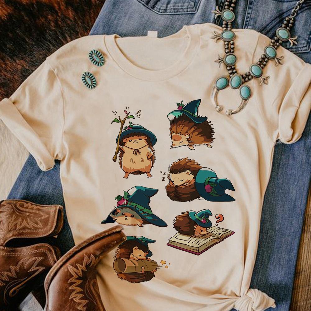 Hedgehog tshirt Women comic streetwear summer t shirt feUnisex comic 2000s designer clothes