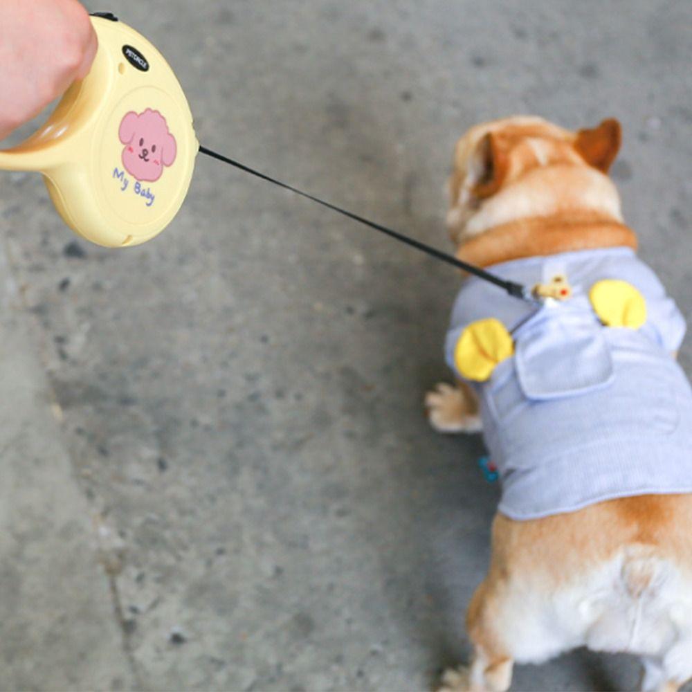 Retractable Dog Walking Roulette Collar Durable Traction Rope Chihuahua Nylon Dog Leash Outdoor