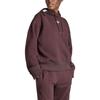 adidas Оригинальное однотонное худи с вышивкой и кулиской Женские топы Коричневый IJ8275