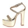 Fashion Luxury Sandals Women Summer Shoes Platform Sexy Gold Silver High Heels Flip Flops Fashion Cross Strap Stripper Dance Party Shoes