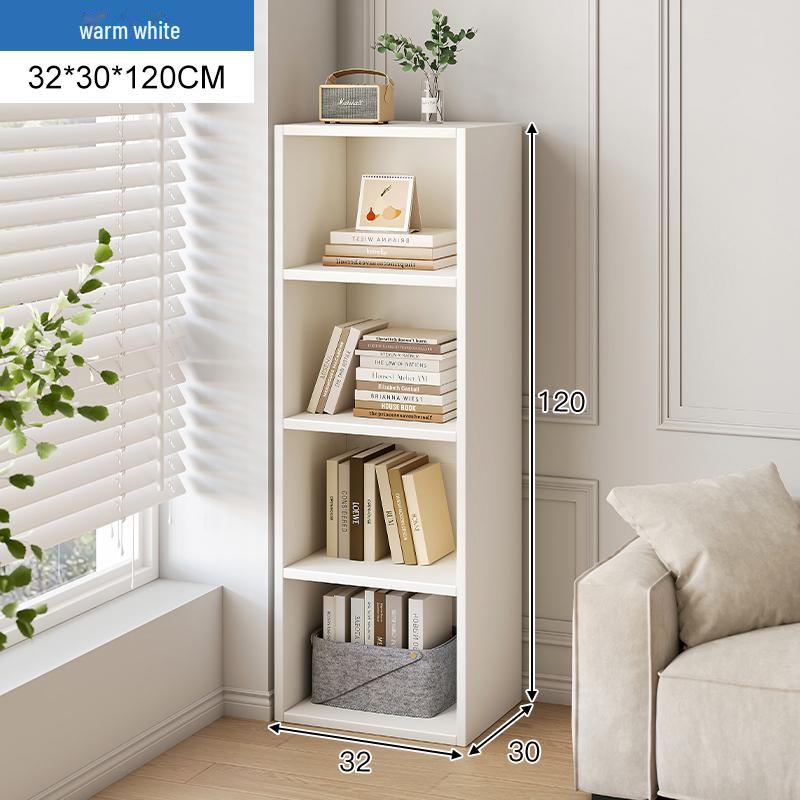 Компактная угловая книжная полка: Небольшой узкий стеллаж для хранения вещей дома или в офисе