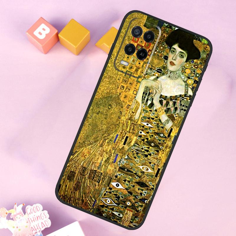 Чехол Gustav Klimt Art для OPPO A78 A98 A58 A5 A9 A53 A17 A57 A77 A16 A76 A96 A54S A74 A94 A15 A52 A72 A93