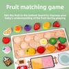 Education Puzzle Early Wooden Play Food Toys Children Fruit Skewer Gift Fun
